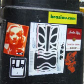 Brasiou sticker in New York City, thanks to Titiki!